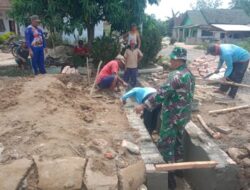 Sertu Sukardi Hadir di Tengah Masyarakat, Babinsa Koramil 426-05/PA Bantu Warga Bangun Talud