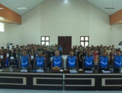 Kapolres Tulang Bawang Barat Pimpin Giat Penandatanganan Pakta Integritas Penerimaan Terpadu Anggota Polri Tahun Anggaran 2026