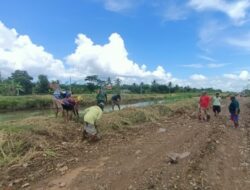 Pembangunan Jembatan Garuda Tahap III dan IV Kodim 0426/Tulang Bawang Masuki Tahap Pembersihan