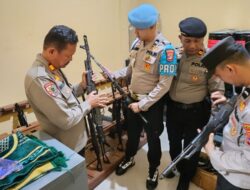 Cegah Penyalahgunaan Senpii Sipropam Tulang Bawang Barat Cek Serta Periksa Langsung Senpi Dinas Inventaris dan Gudang Logistik