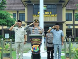 Apel Sabuk Kamtibmas dan Simulasi Sispam Mako Polres Tulang Bawang Barat, Perkuat Kesiapsiagaan Personel