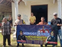 Polsek Gunung Agung Laksanakan Pengamanan Minggu Kasih Ibadah Gereja Berikan Rasa Aman Saat Ibadah