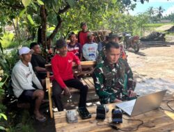 Dandim 0426/TB Letkol Syurya Dharma Mengikuti Zoom Meeting Evaluasi Pembangunan Jembatan Garuda Tahap III dan IV