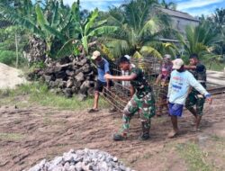 Pembangunan Jembatan Gantung Printis Garuda Kodim 0426/TB untuk Dukung Akses Pendidikan dan Perekonomian Warga