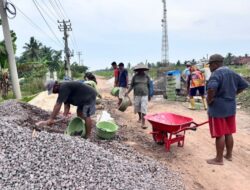 Jembatan Gantung Printis Garuda Kodim 0426/TB Masuki Tahap Pengecoran Beton Pylon dan Anchor