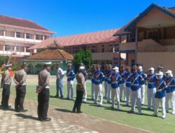 Subditkamsel Dit Lantas Polda Lampung Melaksanakan Penilaian dan Pembinaan Patroli Keamanan Sekolah di SMAN 1 Tumijajar