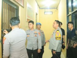 Kapolres Tulang Bawang Barat Cek Ruang Tahanan, Tekankan Jaga Kebersihan dan Kesehatan