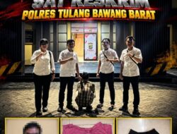 Satreskrim Polres Tulang Bawang Barat Amankan Pelaku Penganiayaan Terhadap Seorang Pemandu Lagu