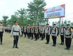 Polres Tulang Bawang Barat Gelar Apel Pergeseran Pasukan (Serpas) Pengamanan Pilkatiyuh Serentak 2026